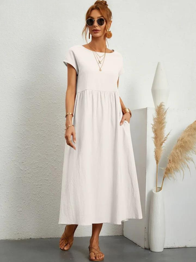 Lune™ | Linen Grace Dress – Breathable Cotton