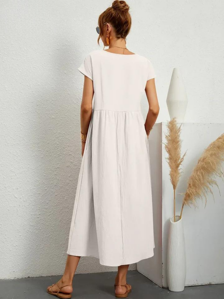 Lune™ | Linen Grace Dress – Breathable Cotton