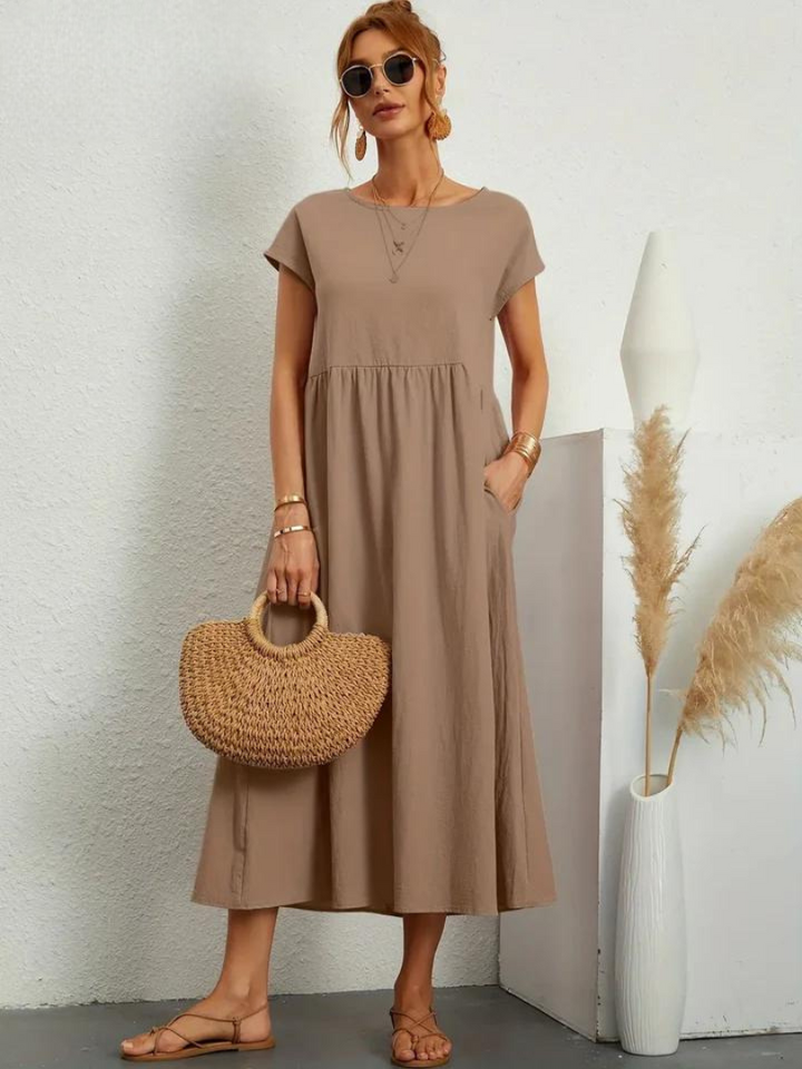 Lune™ | Linen Grace Dress – Breathable Cotton