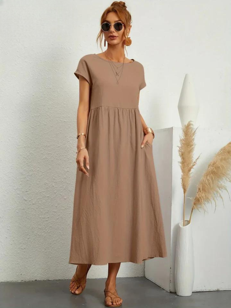 Lune™ | Linen Grace Dress – Breathable Cotton