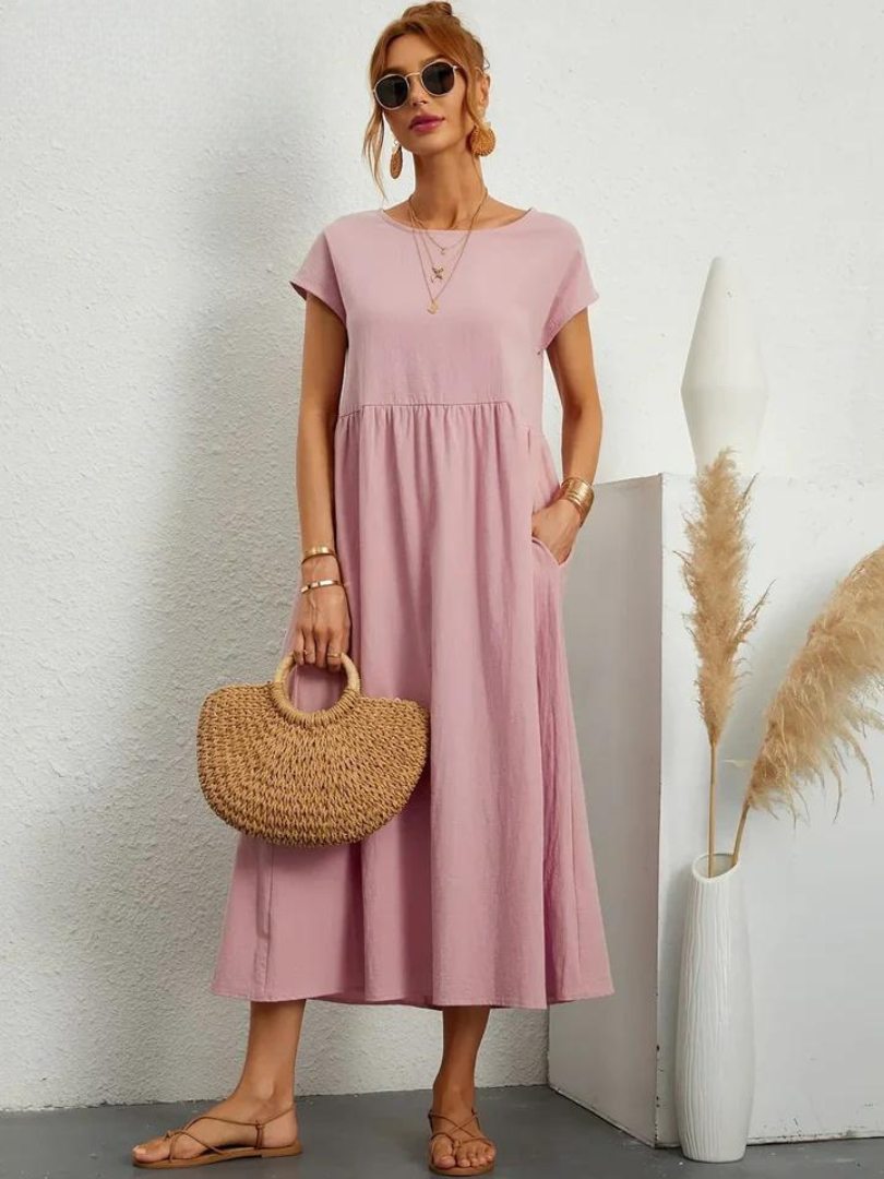Lune™ | Linen Grace Dress – Breathable Cotton