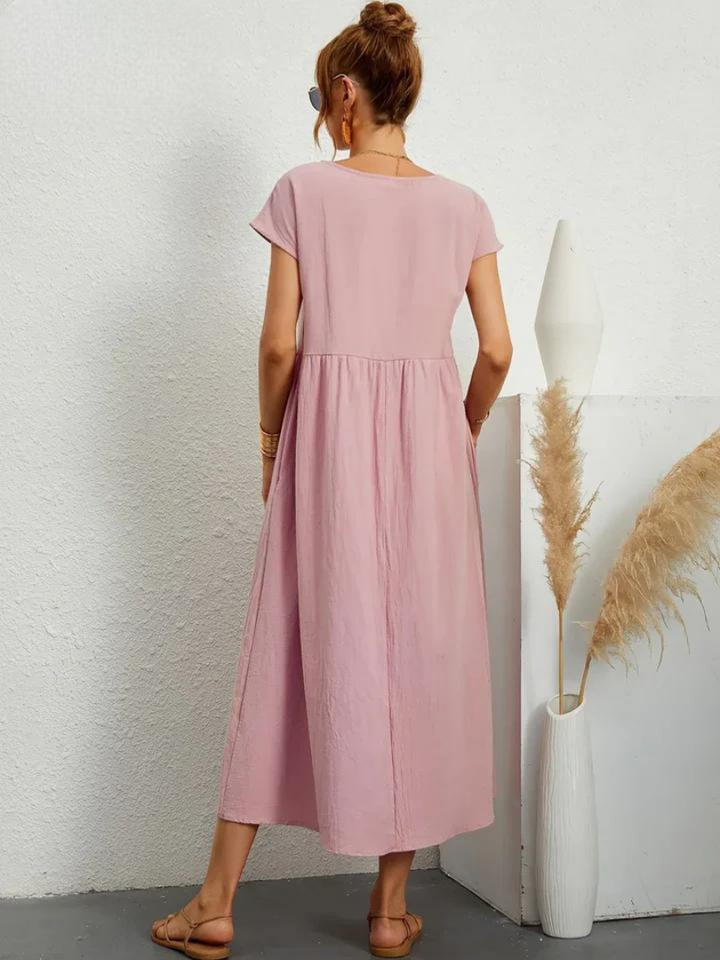 Lune™ | Linen Grace Dress – Breathable Cotton