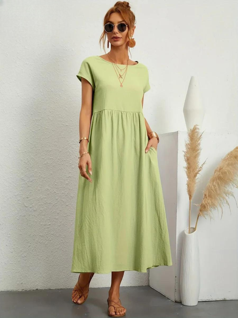 Lune™ | Linen Grace Dress – Breathable Cotton