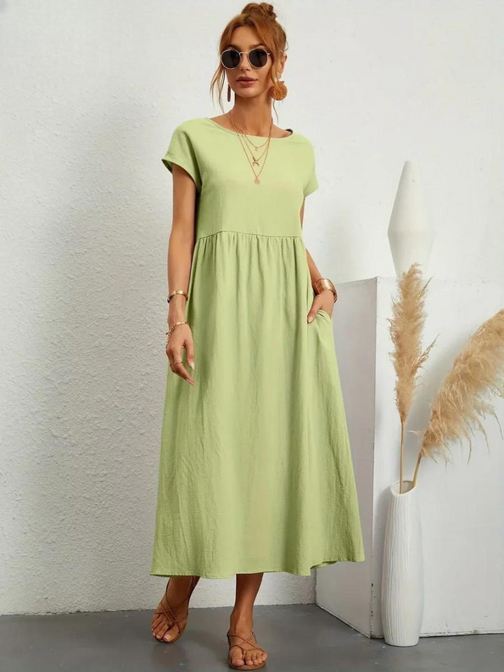 Lune™ | Linen Grace Dress – Breathable Cotton