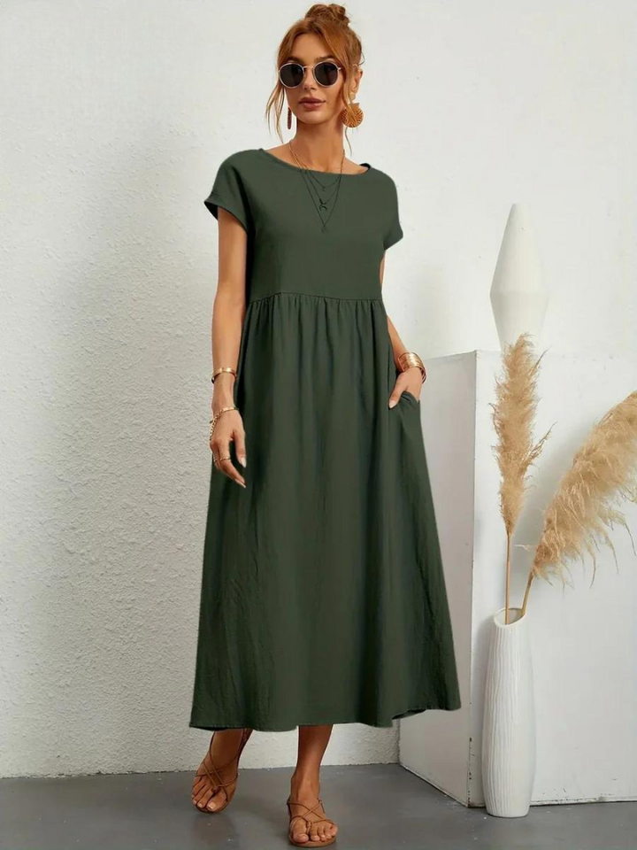 Lune™ | Linen Grace Dress – Breathable Cotton