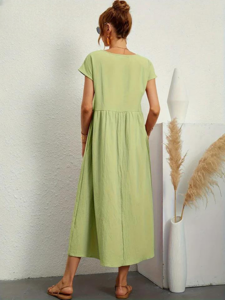 Lune™ | Linen Grace Dress – Breathable Cotton