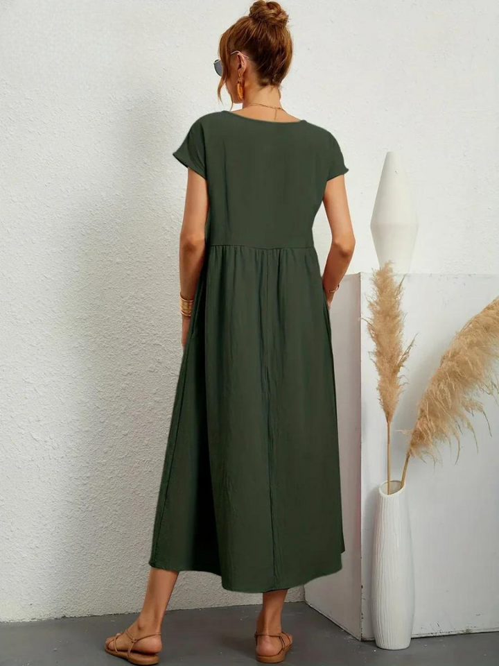 Lune™ | Linen Grace Dress – Breathable Cotton