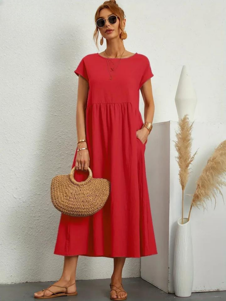 Lune™ | Linen Grace Dress – Breathable Cotton