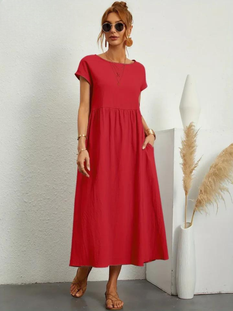 Lune™ | Linen Grace Dress – Breathable Cotton