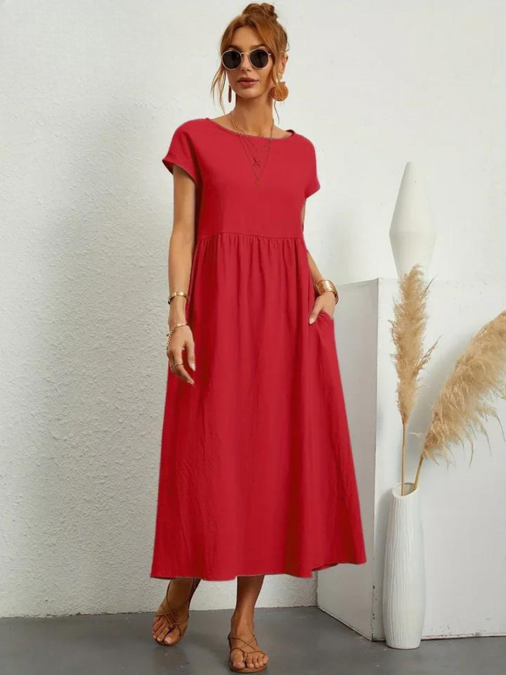Lune™ | Linen Grace Dress – Breathable Cotton