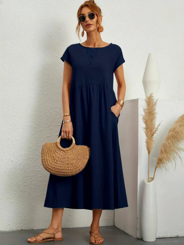 Lune™ | Linen Grace Dress – Breathable Cotton
