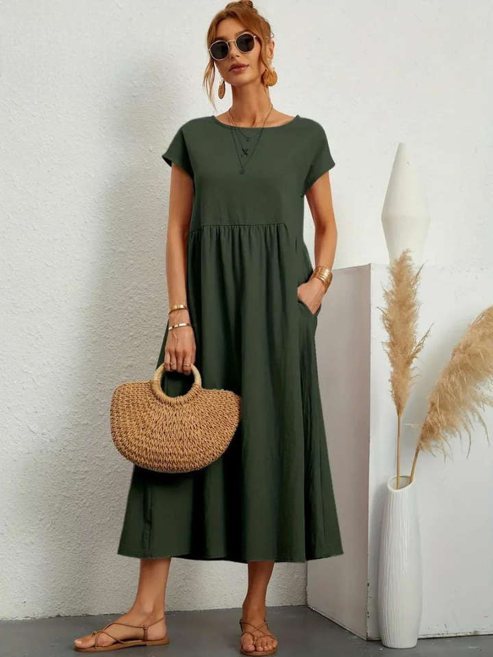Lune™ | Linen Grace Dress – Breathable Cotton