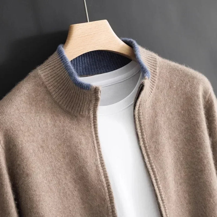 Zain Cashmere Zip Jacket