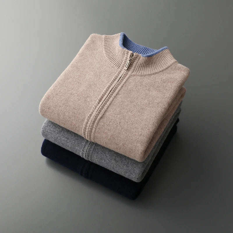 Zain Cashmere Zip Jacket