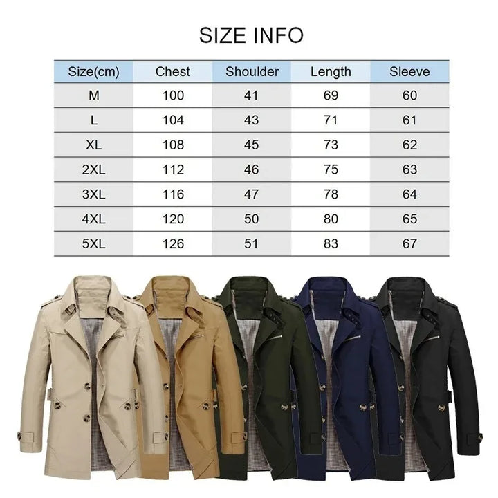 LEDUNTINO Long Section Trench Coat