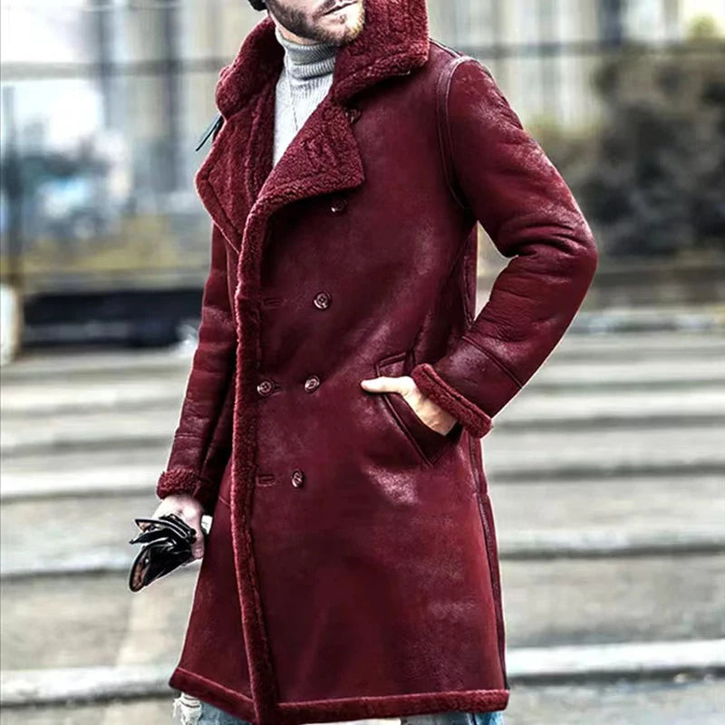 Archibald | Retro Long Fleece Coat