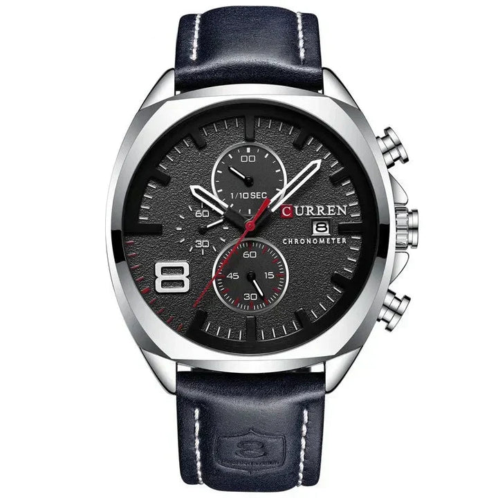 Water-Resistant Military Chronograph Sports Watch
