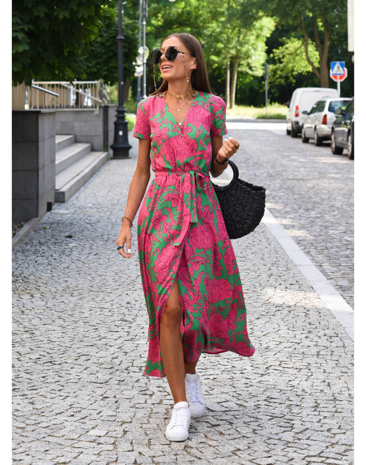 Sylvia - Elegant Summer Dress with V-Neck