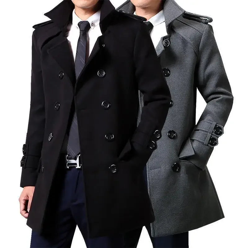 Talbot | Double-breasted Mid-length Trench Coat