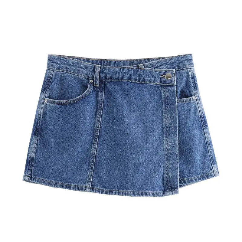 Jeanina® | Denim Set with V-Neck Design