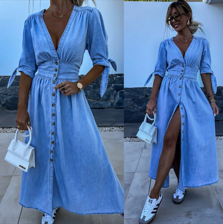 Ivanka | Radiant Denim Dress