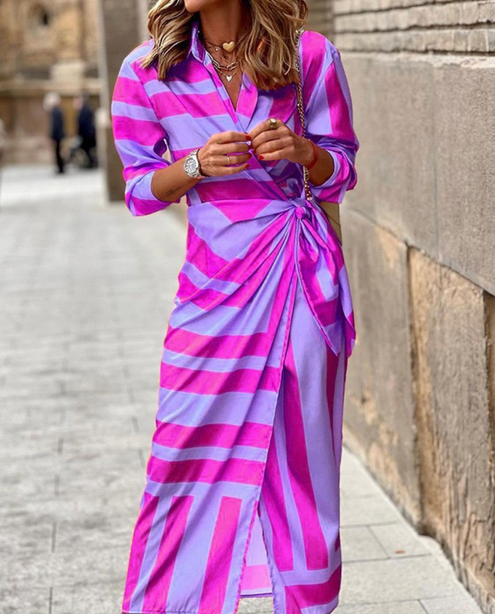CIRINE | Floral Print Wrap Dress