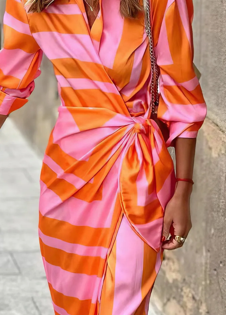 CIRINE | Floral Print Wrap Dress