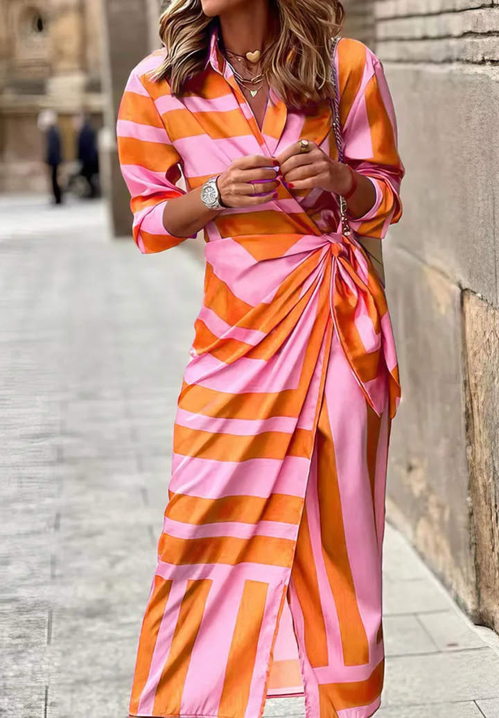 CIRINE | Floral Print Wrap Dress