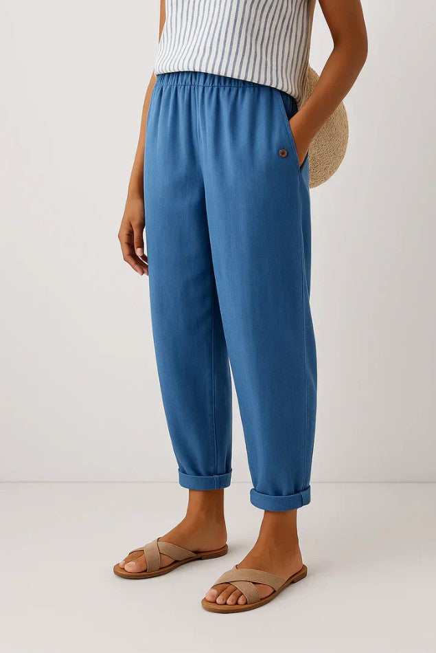 Lynn - Timeless Linen-Cotton Trousers