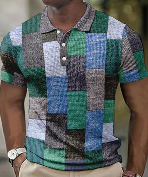 Lovis Check Short Sleeve Polo