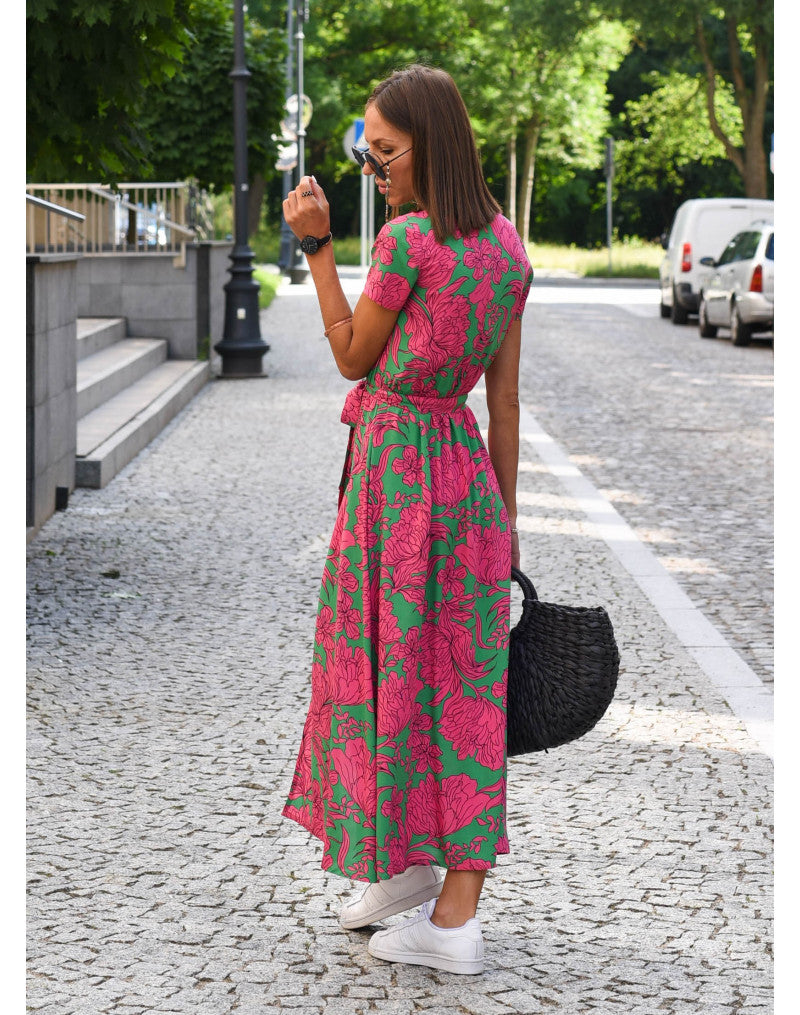 Sylvia - Elegant Summer Dress with V-Neck