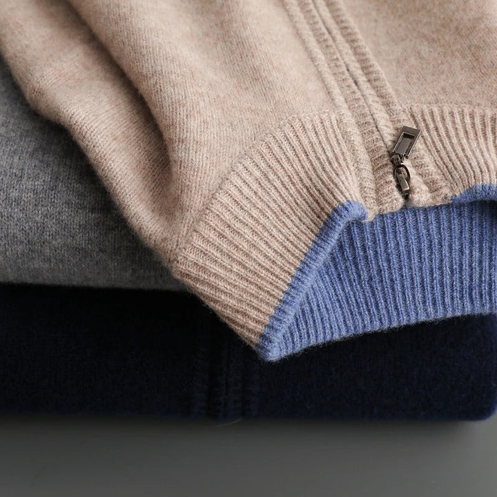 Zain Cashmere Zip Jacket