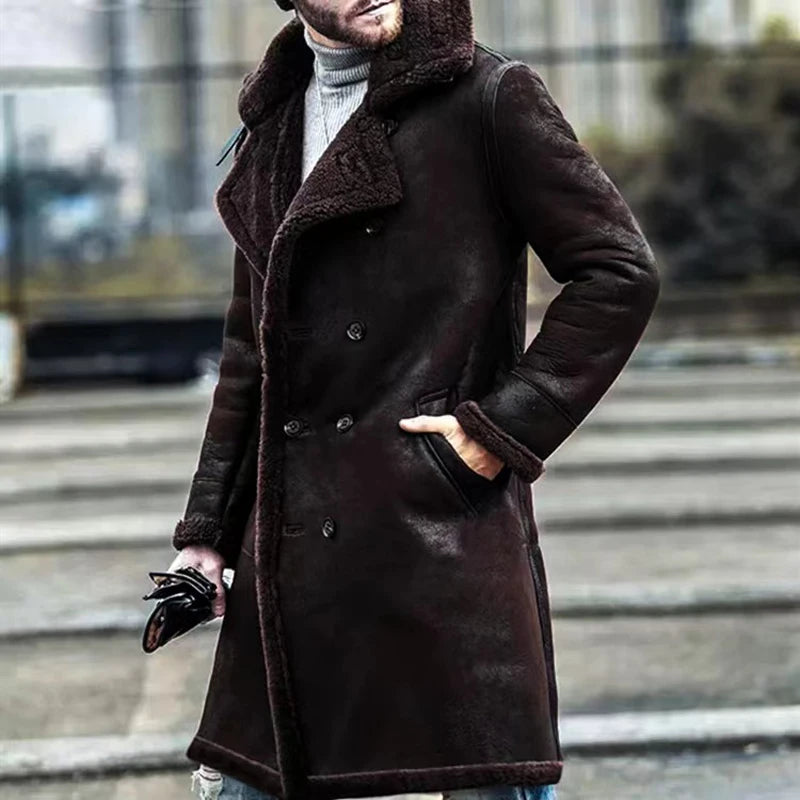Archibald | Retro Long Fleece Coat