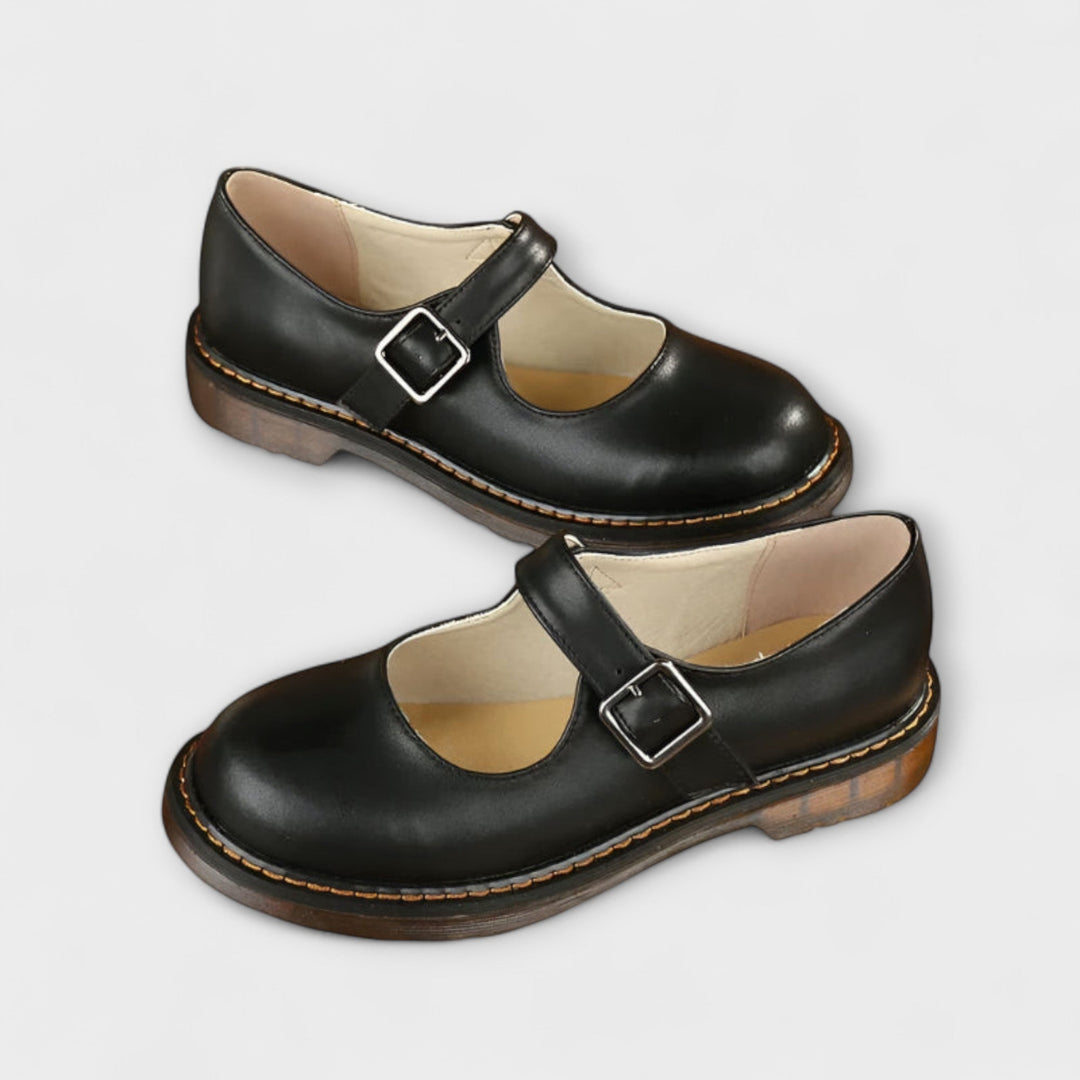 Anne - Chic Leather Strap Shoes