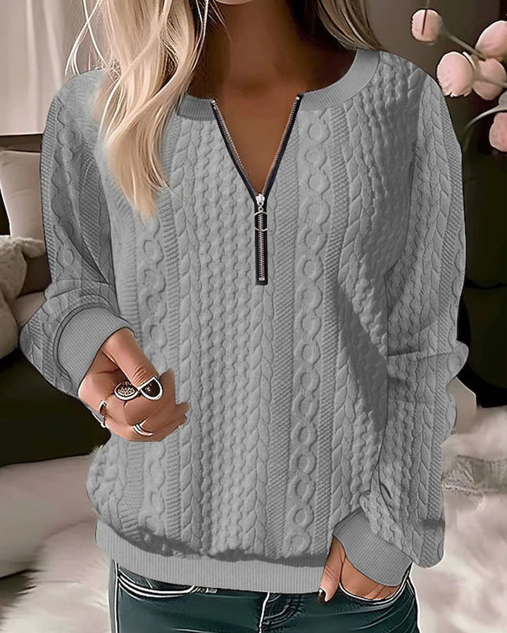 Birgitta Jumper with Zipper