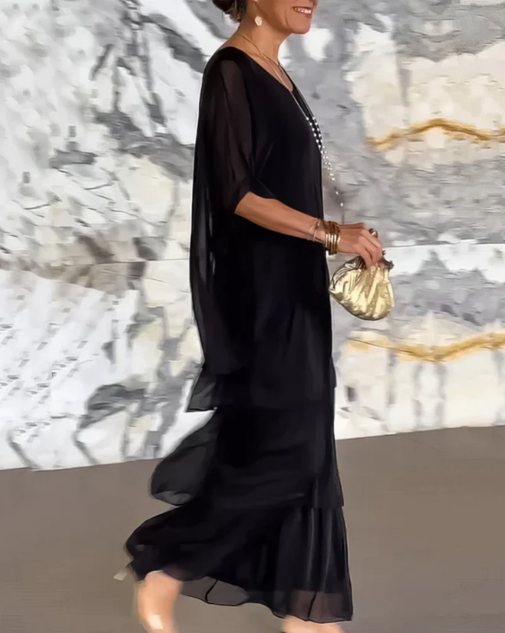 Juliette | Chic Maxi Dress with Tummy-Enhancing Design