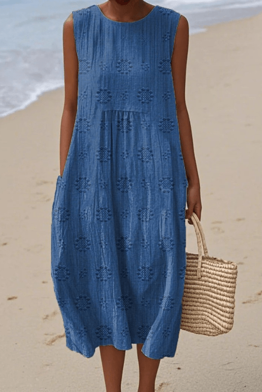 Meadow Stitch Sleeveless Dress