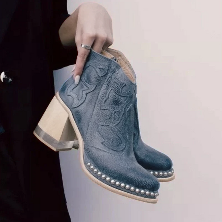 Gianni | Embroidered Leather Boots