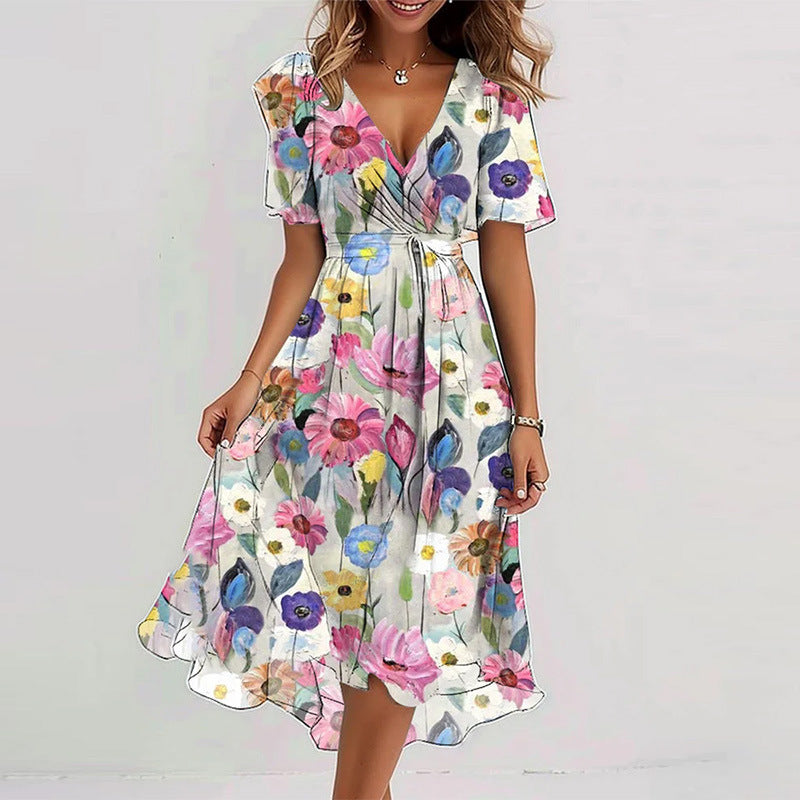 Florence Short Sleeve Midi Dress