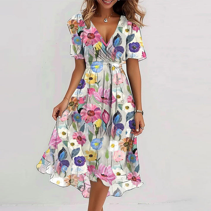 Florence Short Sleeve Midi Dress