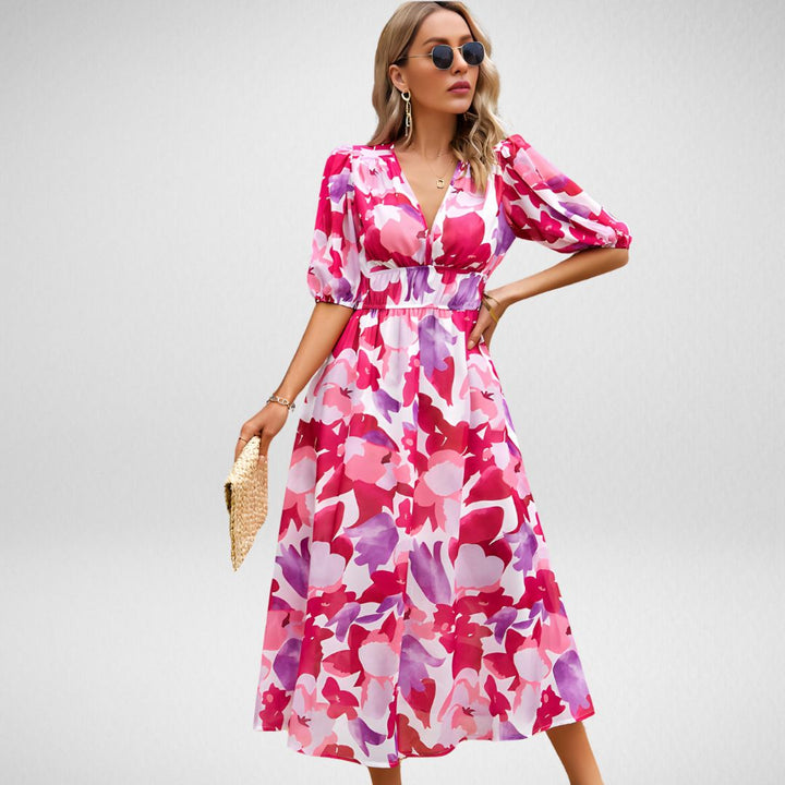 Meredith | Charming V-Neck Dress