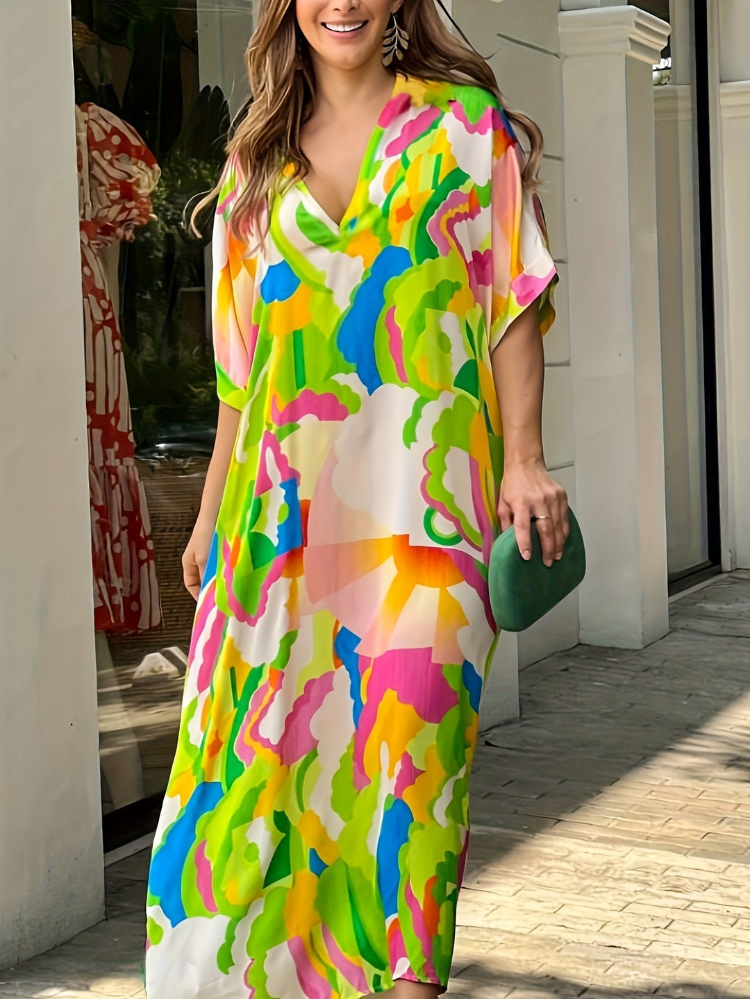Vibrant Abstract Marnie Dress