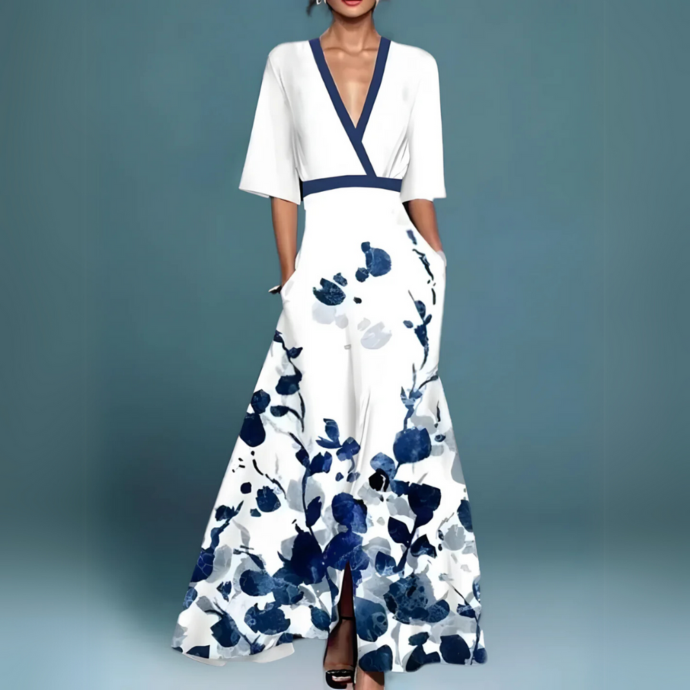 AMANDA | ELEGANT FLORAL DRESS