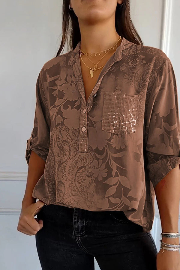 Nora | Chic Sequin Blouse
