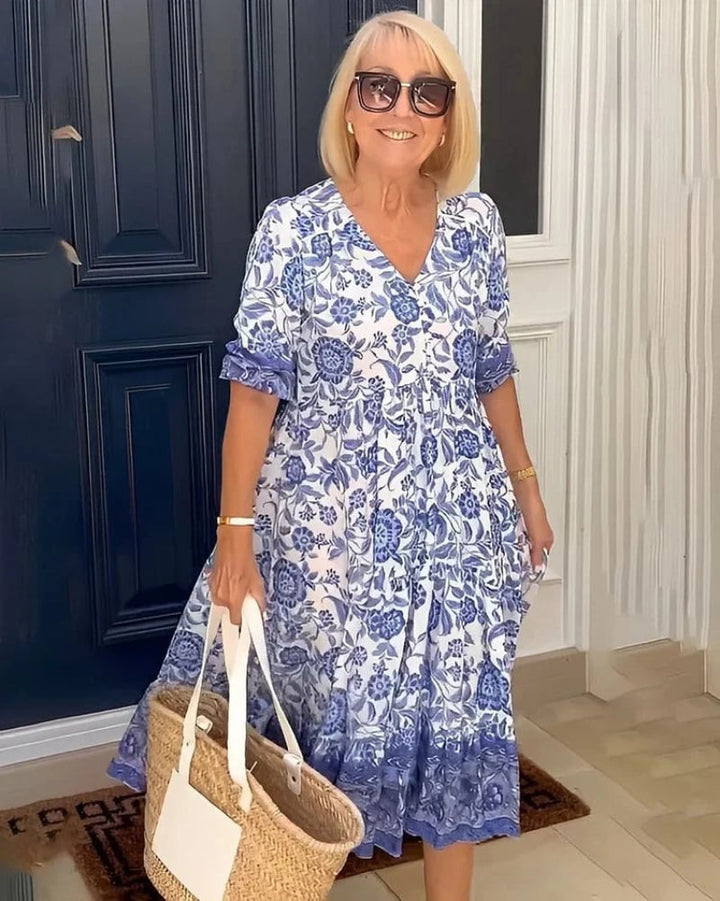 Lia - Bohemian V-Neck Dress