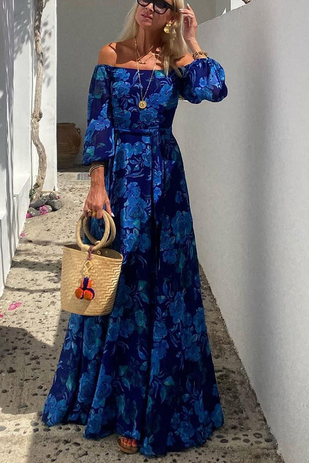 Calista | Off-Shoulder Floral Maxi Dress