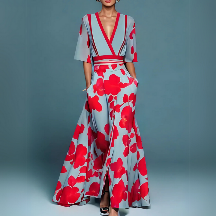 AMANDA | ELEGANT FLORAL DRESS