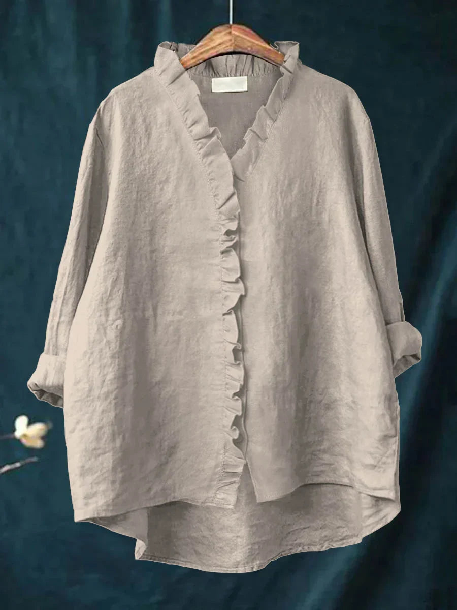 Sanela - Casual Ruffles Shirt