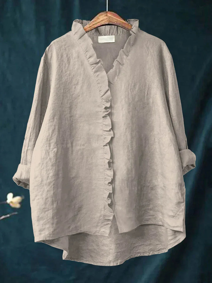 Sanela - Casual Ruffles Shirt
