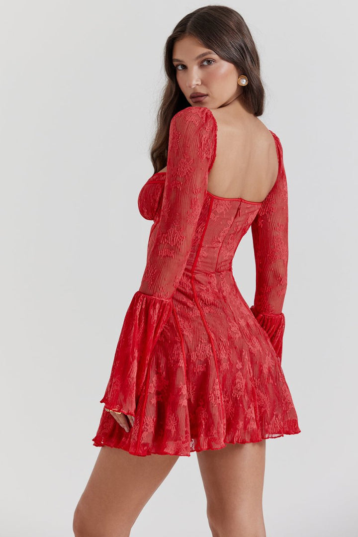 Kemi - Elegant Vintage Lace Corset Dress for a Timeless Silhouette